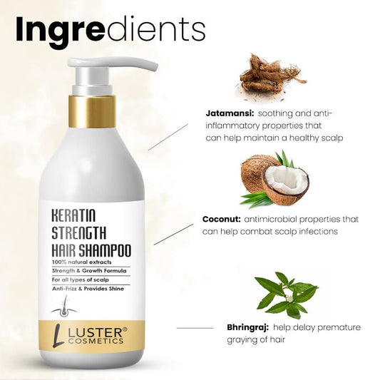 Keratin Strength Hair Shampoo 300 ml Pack of 1