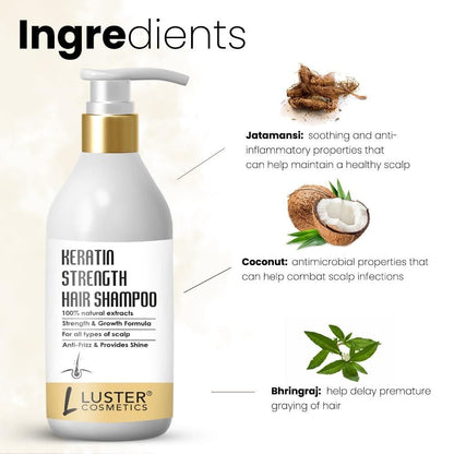 Keratin Strength Hair Shampoo 300 ml Pack of 1